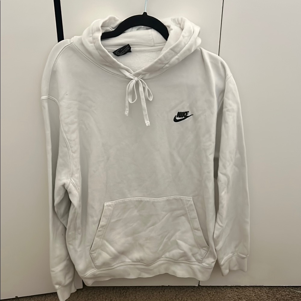 Nike Men's White Hoodie